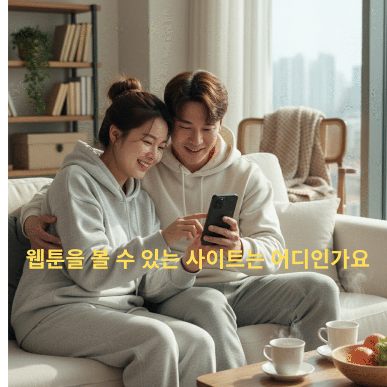 웹툰을 볼 수 있는 사이트는 어디인가요?