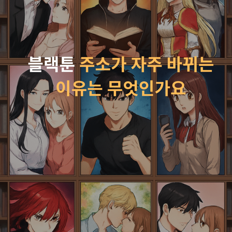 블랙툰 주소가 자주 바뀌는 이유는 무엇인가요