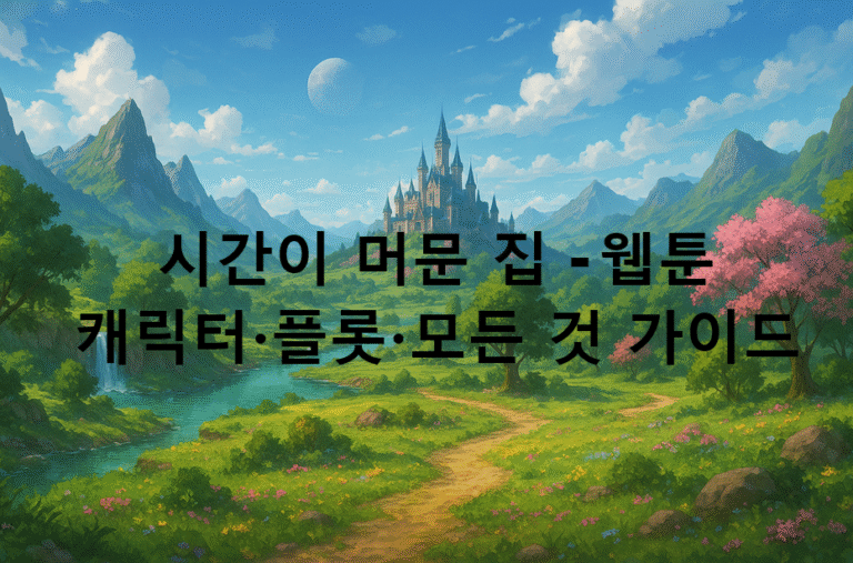 시간이 머문 집 - 웹툰