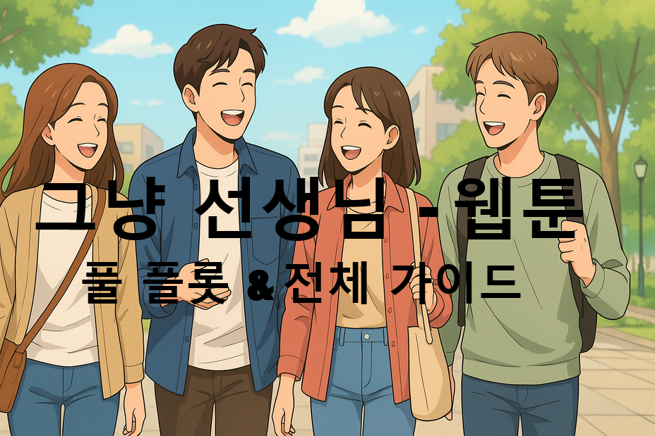 그냥 선생님 - 웹툰