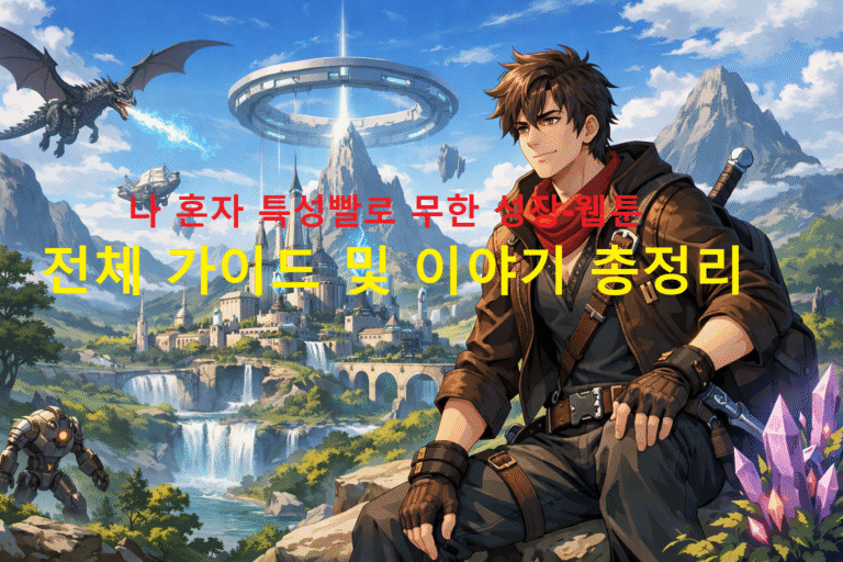 나 혼자 특성빨로 무한 성장-웹툰