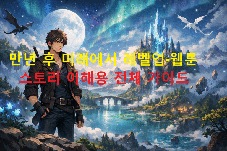 만년 후 미래에서 레벨업-웹툰