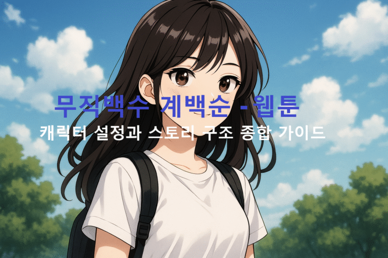 무직백수 계백순 - 웹툰