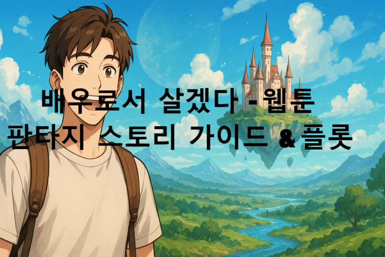 배우로서 살겠다 - 웹툰