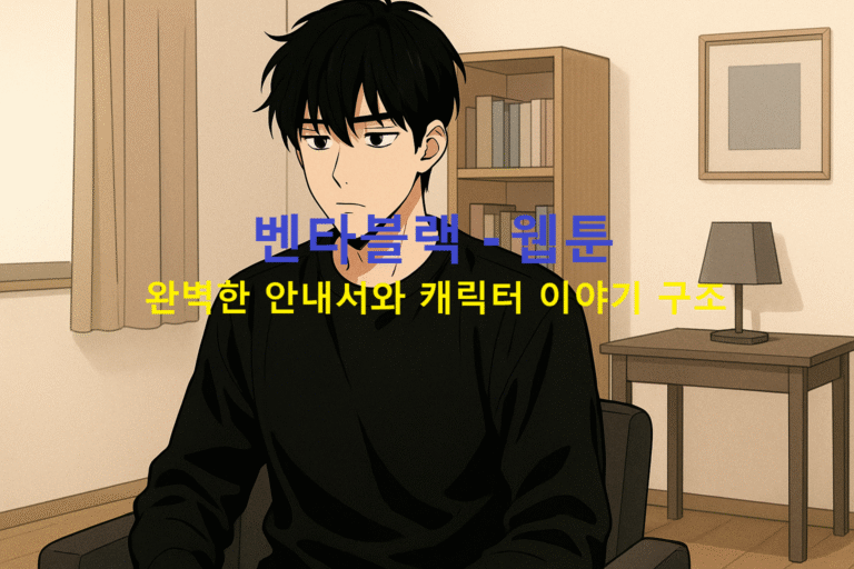 벤타블랙 - 웹툰 | 완벽한 안내서와 캐릭터 이야기 구조