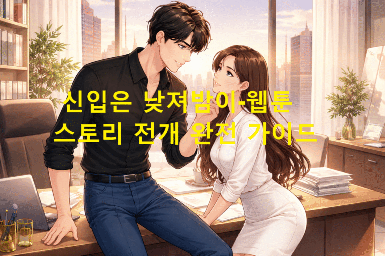 신입은 낮져밤이-웹툰