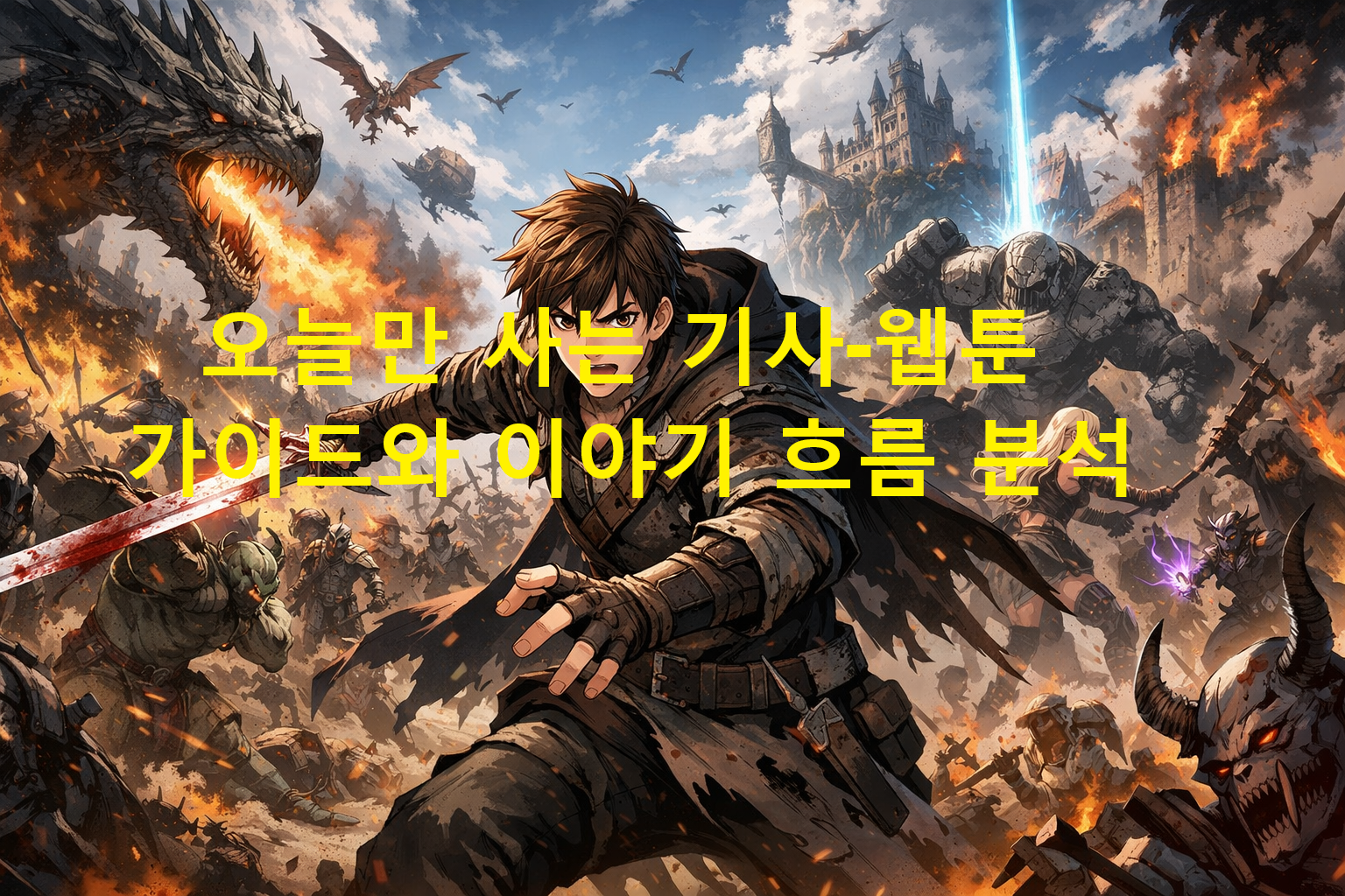 오늘만 사는 기사-웹툰