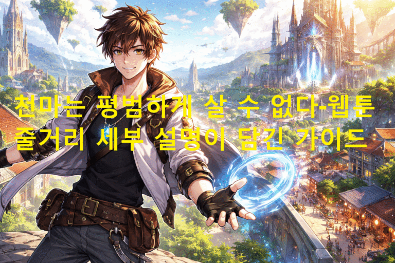 천마는 평범하게 살 수 없다-웹툰