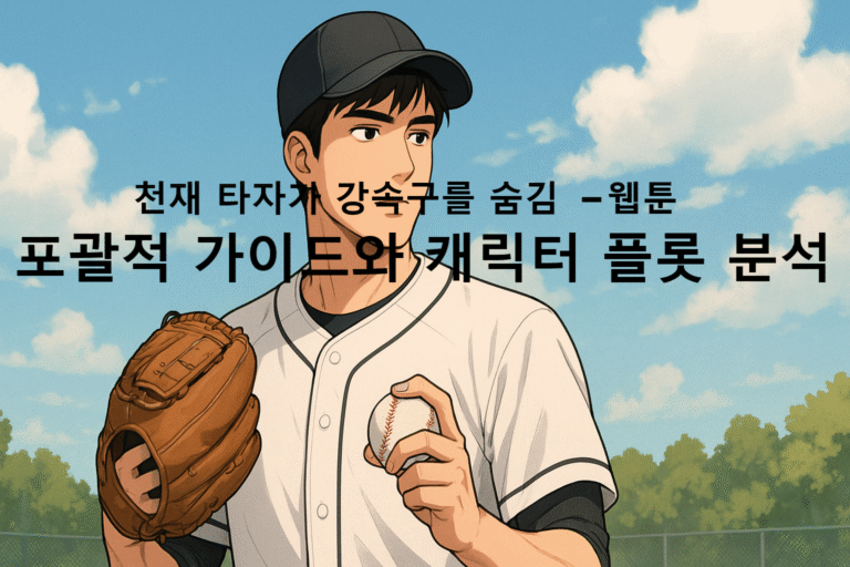 천재 타자가 강속구를 숨김 – 웹툰