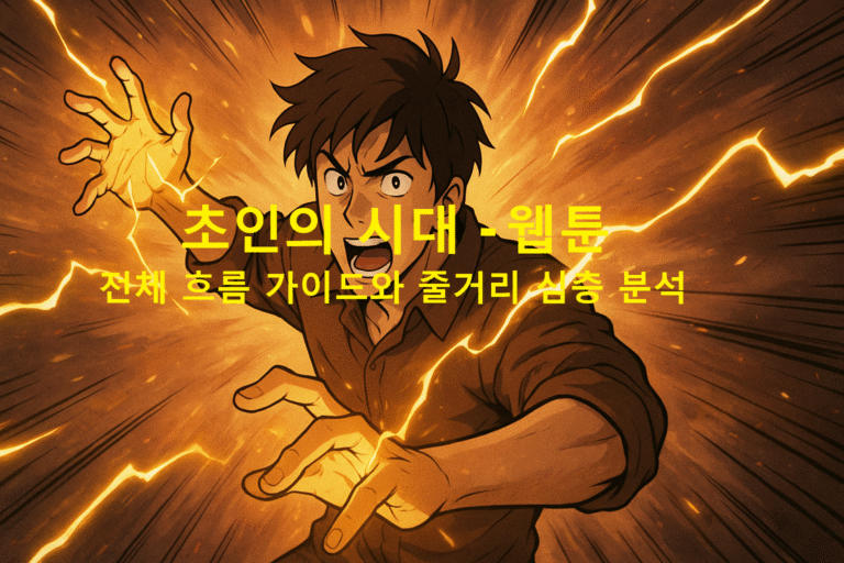 초인의 시대 - 웹툰