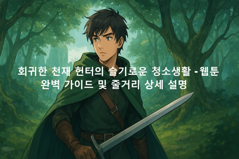 회귀한 천재 헌터의 슬기로운 청소생활 - 웹툰