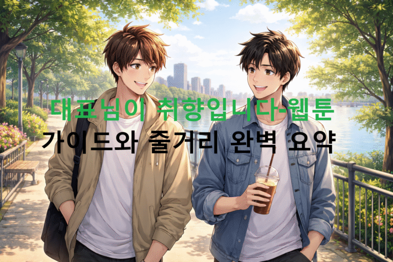 대표님이 취향입니다-웹툰