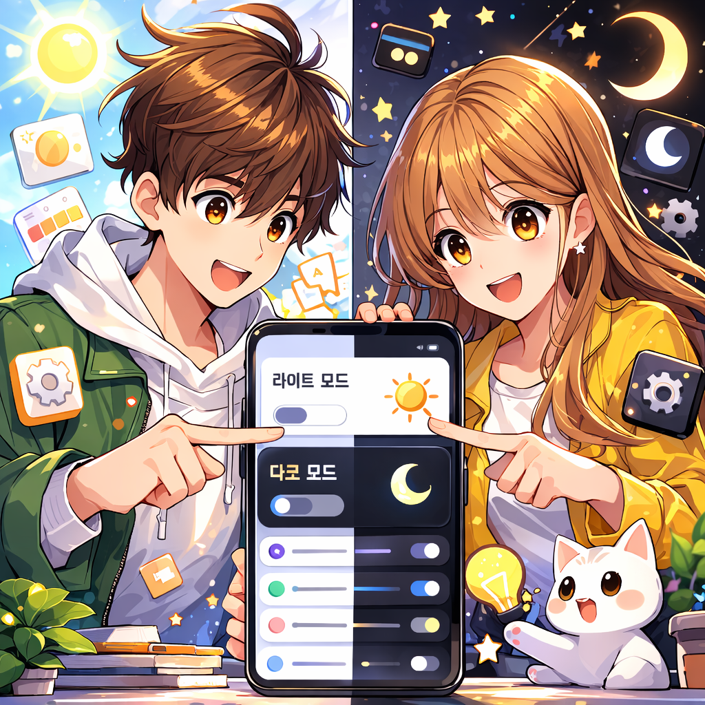 블랙툰 다크모드 설정 및 해제