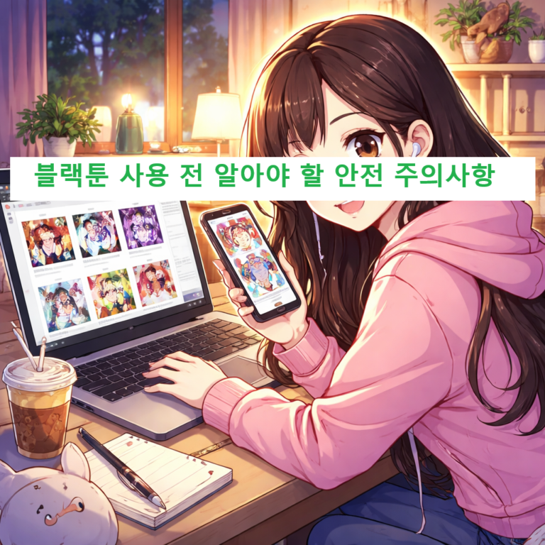 블랙툰 사용 전 알아야 할 안전 주의사항