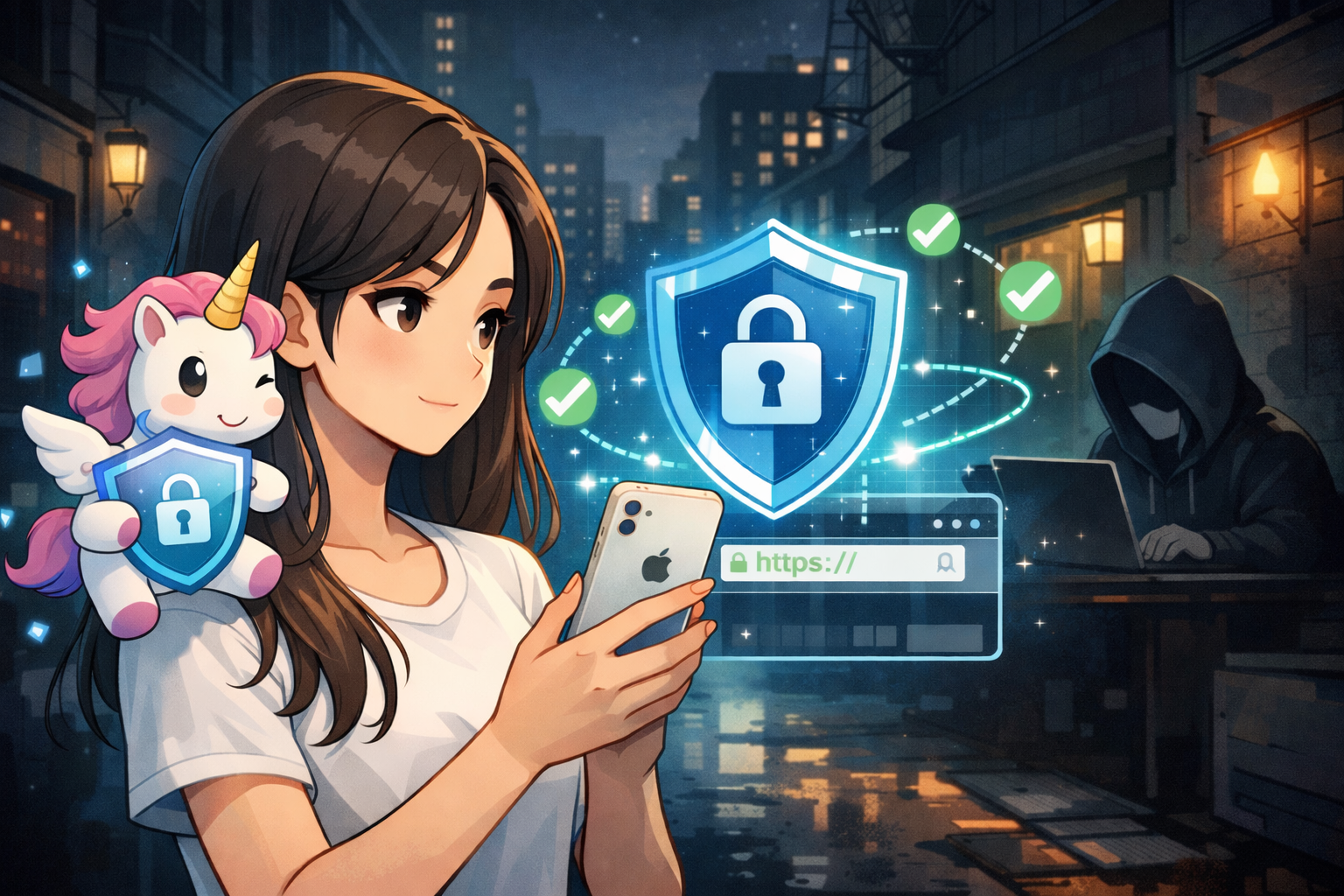 아이폰에서 유니콘 HTTPS 설정으로 블랙툰 접속하기